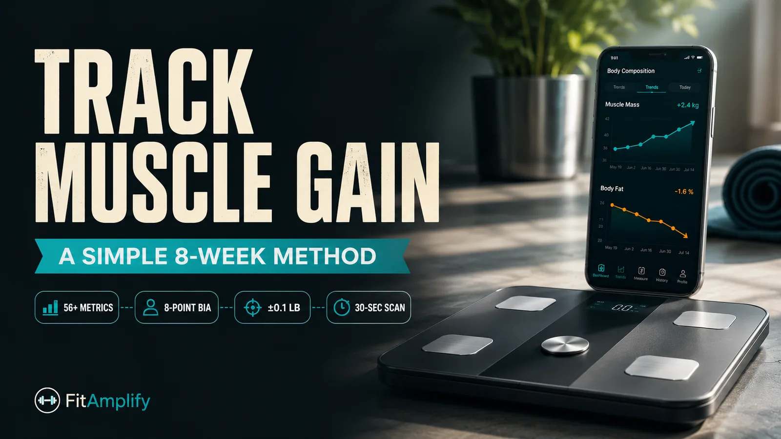 how to track muscle gain with a smart scale
